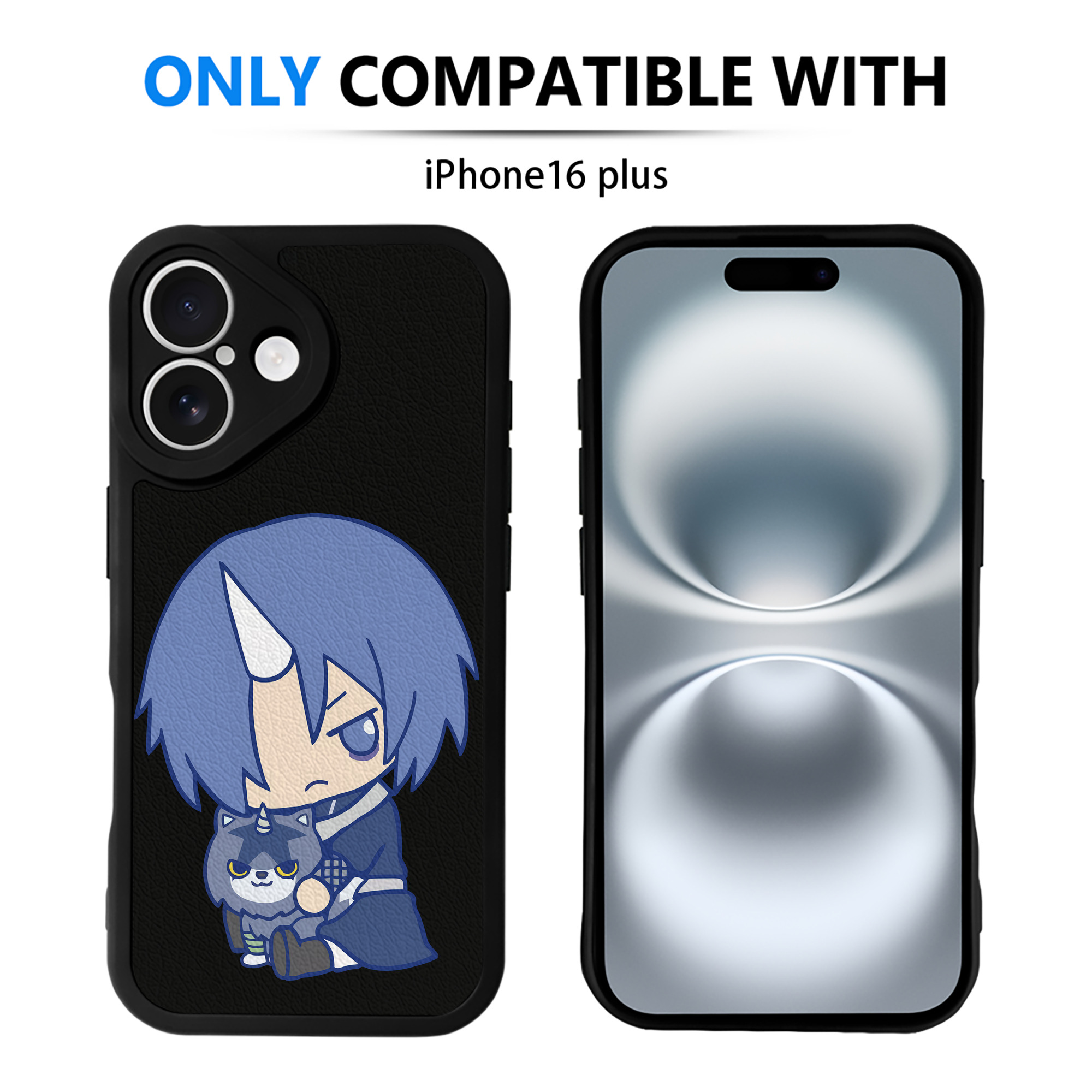 （画像用） 転スラ Regarding Reincarnated to Slime 【iPhone 16シリーズ対応】シリコンスマホケース（レザー調） 材質：シリコン